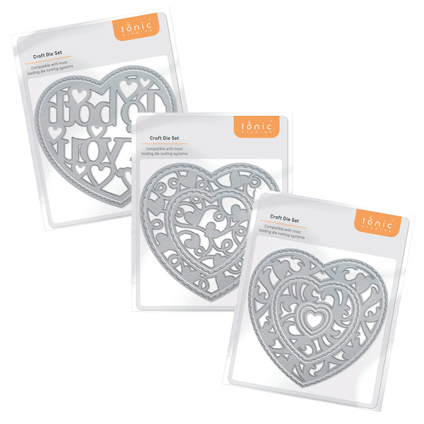 Classic Heart Die Sets Collection Bundle