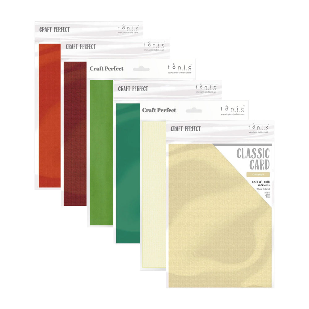 Craft Perfect Classic Cardstock Bundle - Traditional Christmas