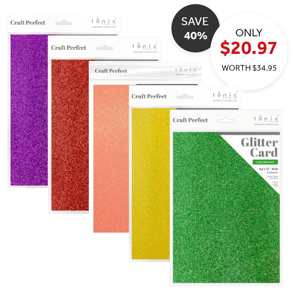 Glitter Cardstock Bundle - Spring Sunshine Collection