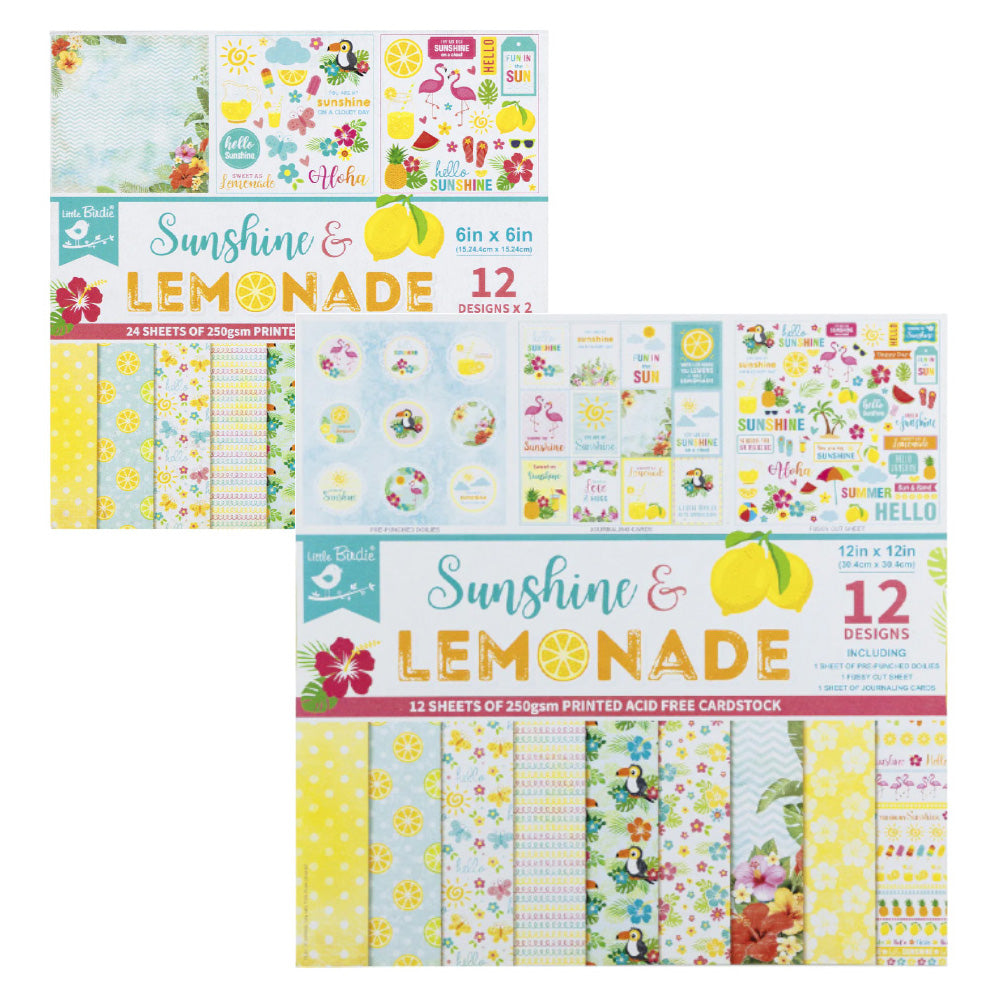 Sunshine & Lemonade Patterned Paper Collection