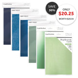 Load image into Gallery viewer, Cafe Creations Mixed Cardstock Bundle - Blues &amp; Greens Palette