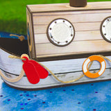 Load image into Gallery viewer, Charming Canal Boat Gift Box Showcase Die Set