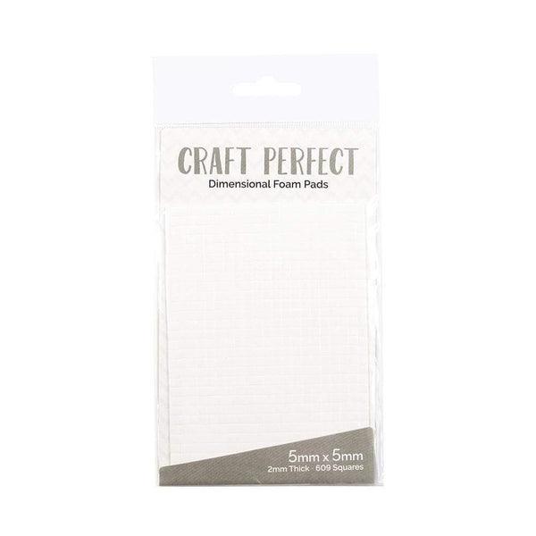 Craft Perfect Adhesives Craft Perfect - Adhesives - Dimensional Foam Pads - 5mm (609 pads)  - 9750e