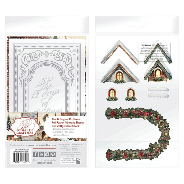 Craft Perfect bundle The 12 Days of Craftmas - Decorative Card and Foil Fusion Refill Set -5657e