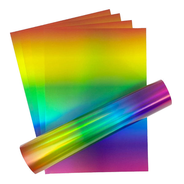 Craft Perfect Iridescent Mirror Card Craft Perfect - Iridescent Mirror Card - Rainbow Hue - A4 (5/PK) - 9779e