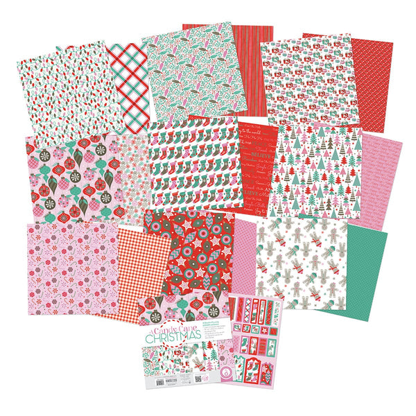 Craft Perfect New Classic Card A Candy Cane Christmas 12x12 Art Pad - 5535e