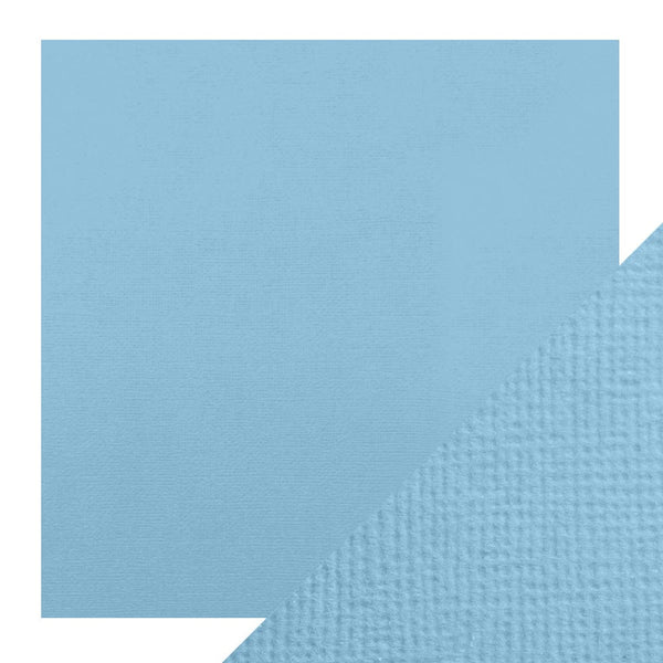 Craft Perfect New Classic Card Craft Perfect - Classic Card - Cornflower Blue - Weave Textured - 12" x 12" (5/Pk) - 9166e