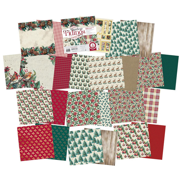 Craft Perfect Printed Papers Tonic Studios -Timeless Tidings 8x8 Art Pad - 5524e