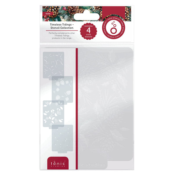 Nuvo bundle Timeless Tidings 4 Stencil Set - 5529e