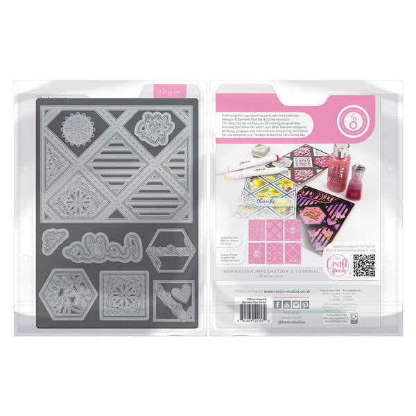 Tonic Studios bundle Hexagon & Diamond - Stamp & Die Set -BFM02