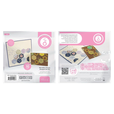 Tonic Studios bundle Marvellous Mosaic Hexagons Die Set - 5498e