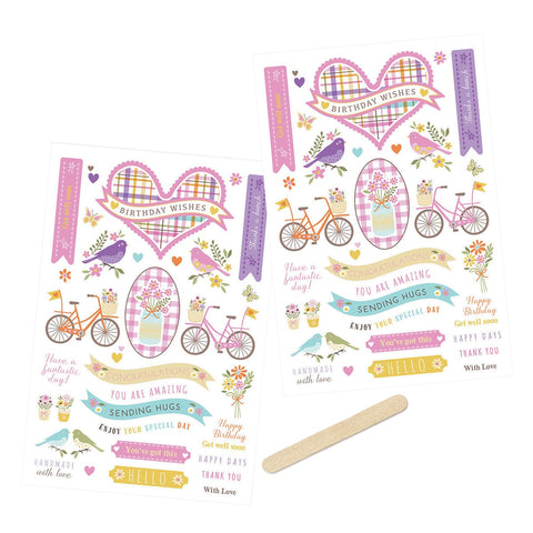 Tonic Studios bundle Spring Had Sprung - Rub-On Transfers - 5760e