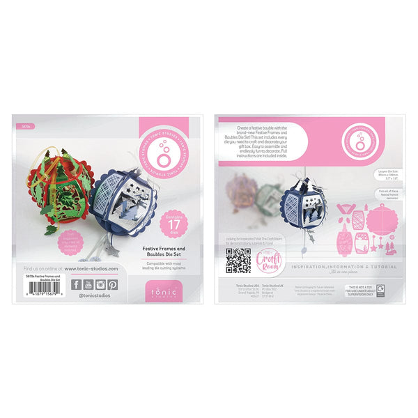 Tonic Studios Die Cutting Festive Frames & Baubles Die Set - CREATE12