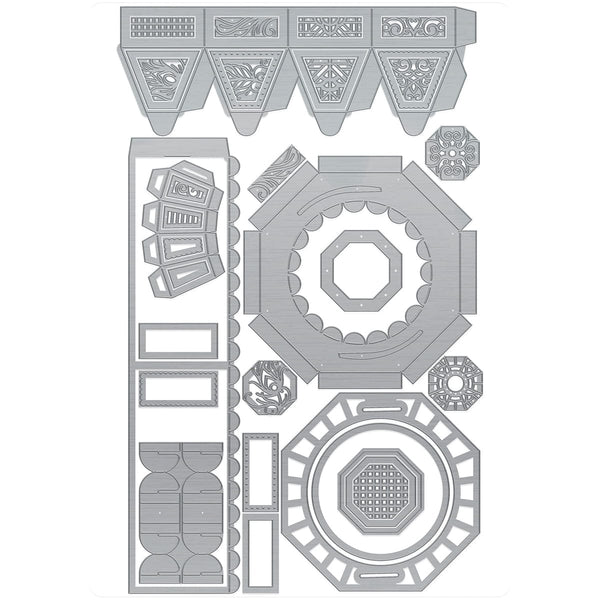 Tonic Studios Die Cutting Secret Twist Gift Box Die Set - SHOW48