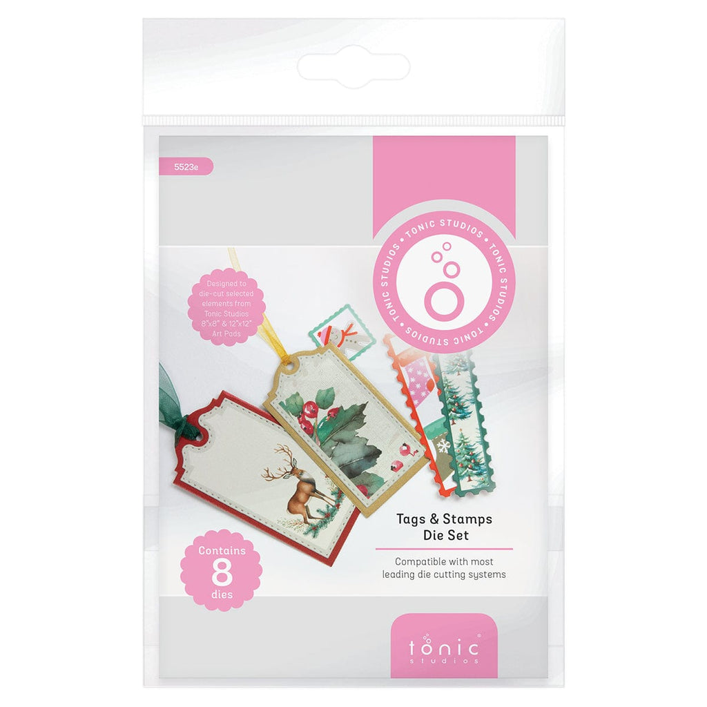 Tonic Studios Die Cutting Tags & Stamps Die Set - 5523e