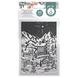 Load image into Gallery viewer, Tonic Studios Essentials A Very Festive Fayre Winter Village 3D Embossing Folder - 5557e