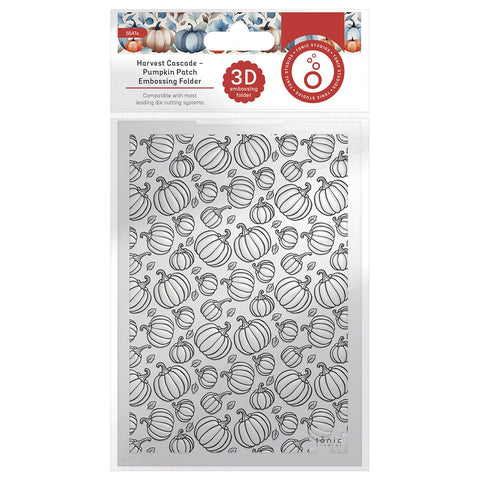 Tonic Studios Essentials Harvest Cascade Pumpkin Patch 3d Embossing Folder - 5547e