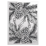 Load image into Gallery viewer, Tonic Studios Essentials Timeless Tidings  Pinecone Parade 3d Embossing Folder - 5528e