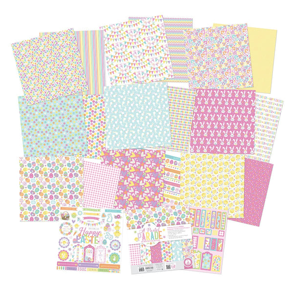 Tonic Studios Printed Papers A Pastel Parade 12" x 12" Patterned Paper Pad - 5685e