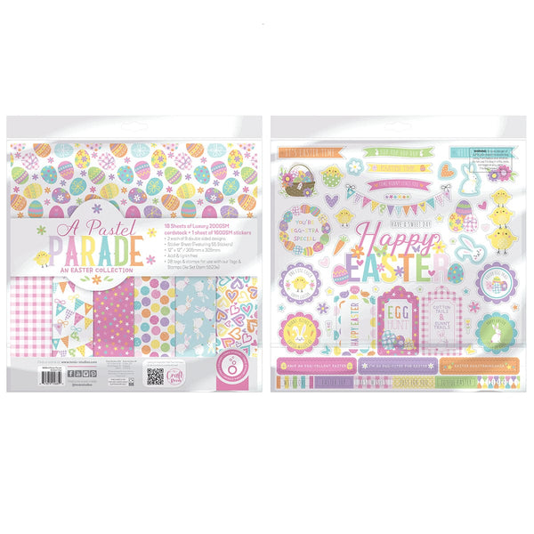 Tonic Studios Printed Papers A Pastel Parade 12" x 12" Patterned Paper Pad - 5685e