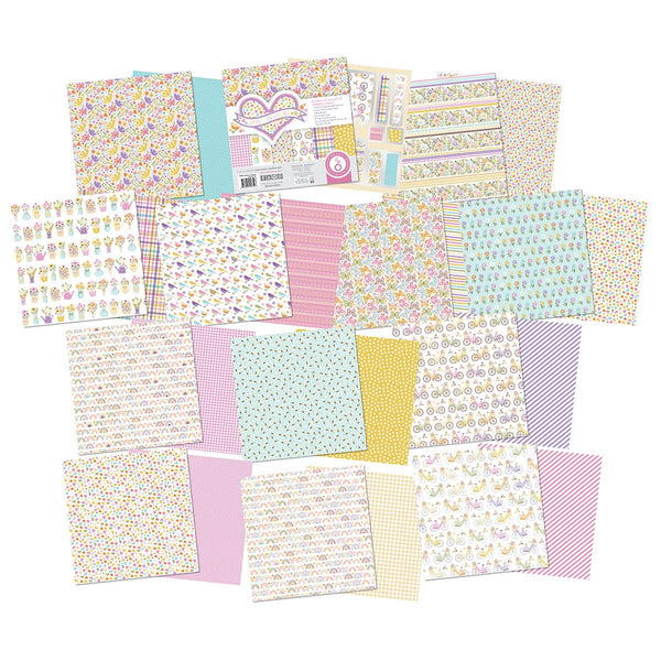 Tonic Studios Printed Papers Spring Has Sprung 8" x 8" Patterned Paper Pad - 5759e