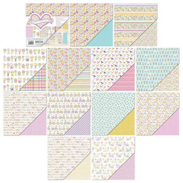 Tonic Studios Printed Papers Spring Has Sprung 8" x 8" Patterned Paper Pad - 5759e