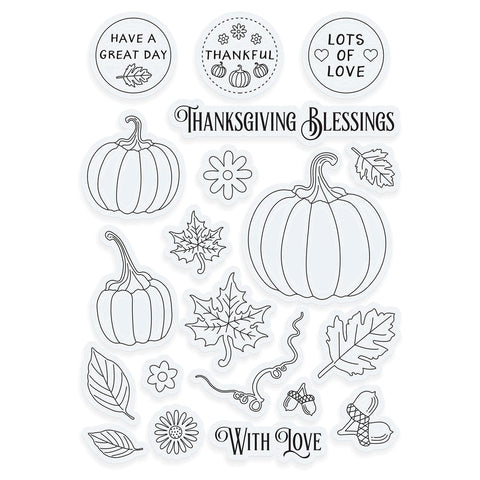 Tonic Studios Stamps Harvest Cascade Stamp Set - 5550e