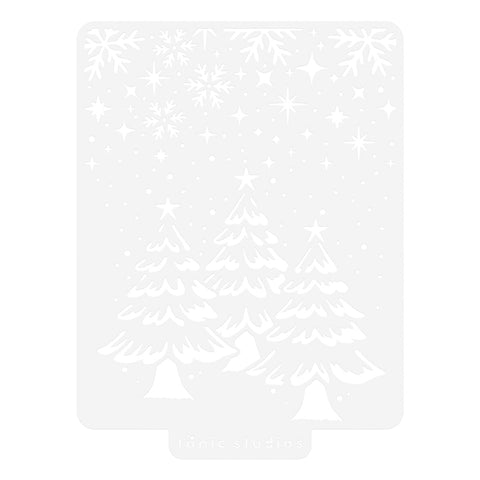 Tonic Studios Stencils Winter's Veil Three Tree Stencil Set - 5569e