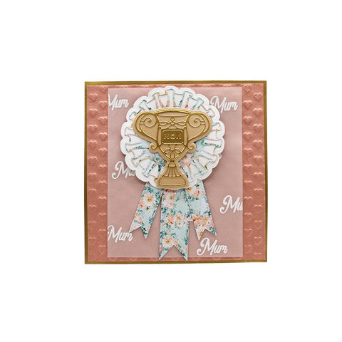 Ribbon Rosette Die & Stamp Set