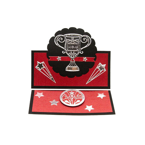 Ribbon Rosette Die & Stamp Set