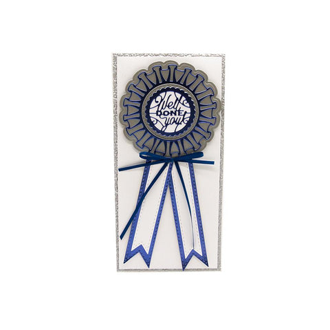 Ribbon Rosette Die & Stamp Set