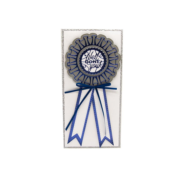 Ribbon Rosette Die & Stamp Set