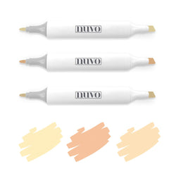 Natural Browns Alcohol Marker Pen Collection, 3 pack - Nuvo