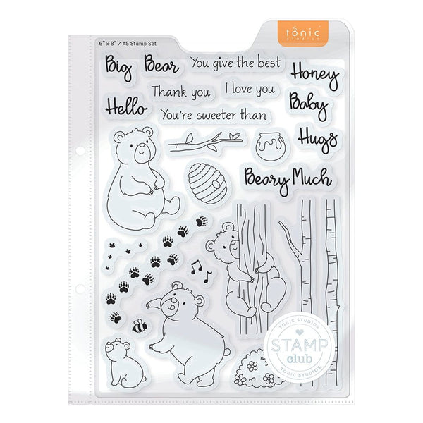 Stamp Club - Hungry Honey Bears - Stamp & Die Set - SC20