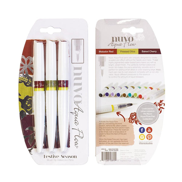 Nuvo - Aqua Flow Pens - Festive Season - 895n - tonicstudios