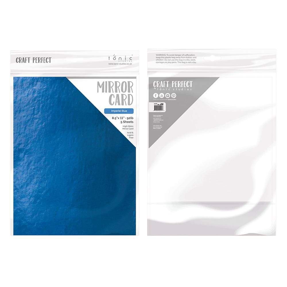 Premium Quality 8.5 x 11 BLUE CARDSTOCK PAPER - 20 Sheets