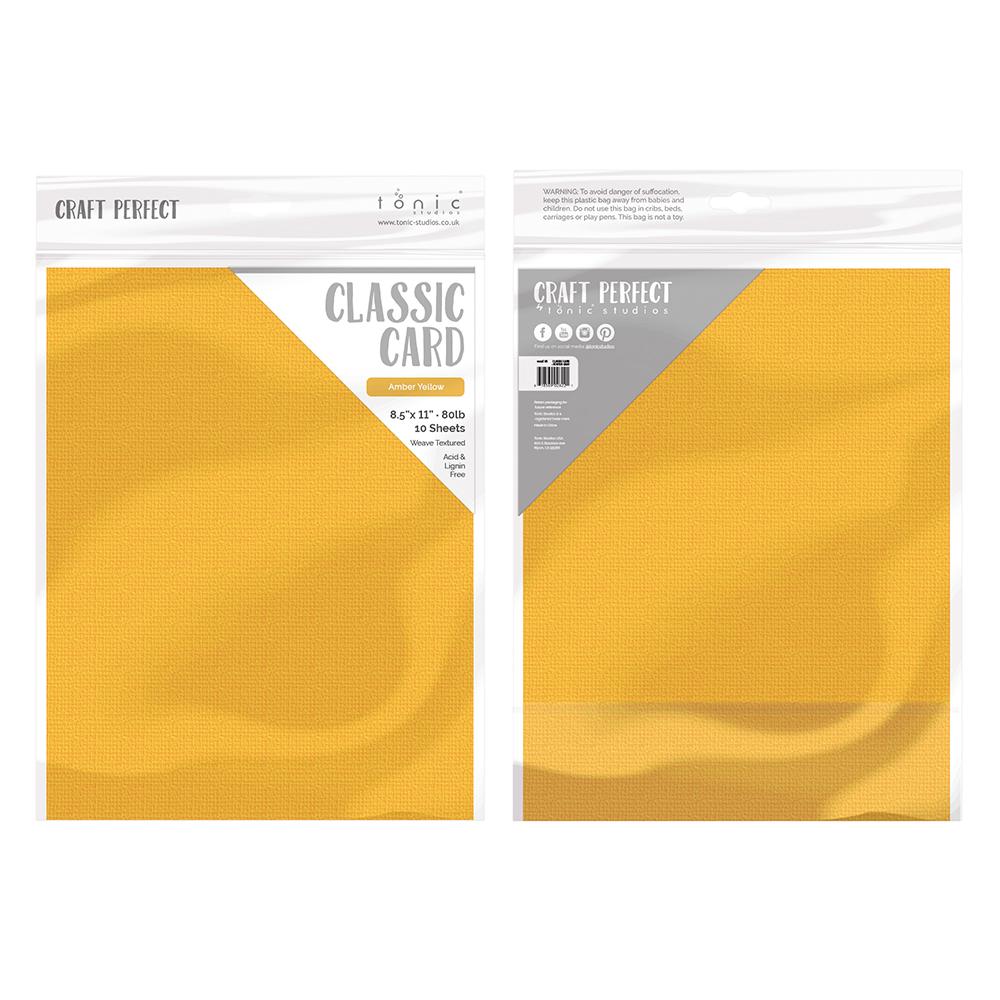 Yellow Colored Cardstock Thick Paper 50 Sheets, 8.5 x 11 Heavyweight 92lb  Cover Card Stock for Crafts and DIY Cards Making