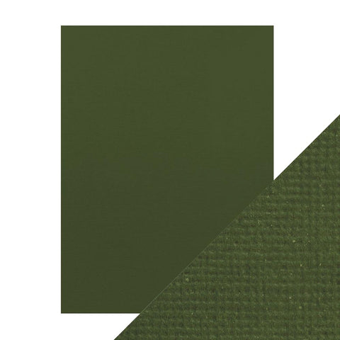 Avocado – Dark Green Cardstock, Bazzill Textured Scrapbook Paper Single