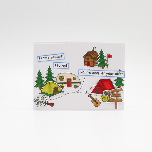 Stamp Club - Campfire Critters - Stamp & Die Set - SC16