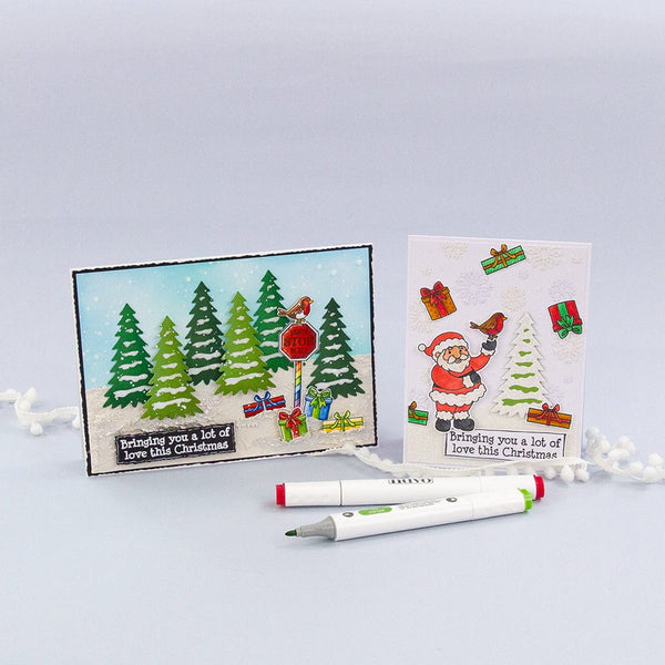 Santa's Sleigh Die Set, Stamp Set & Shaker Creator Blister Pack Bundle