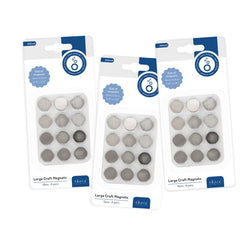 Tonic Studios - Large Craft Magnets - 15mm (12/pk) - 3 Pack Bundle - MD01