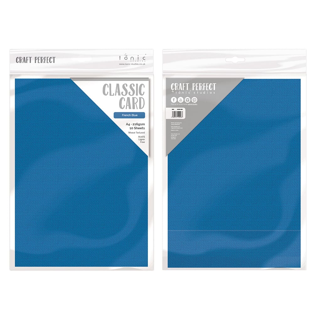 Tonic Studios Craft Perfect Mirror Card Stock Pack Blue Hues 6x6