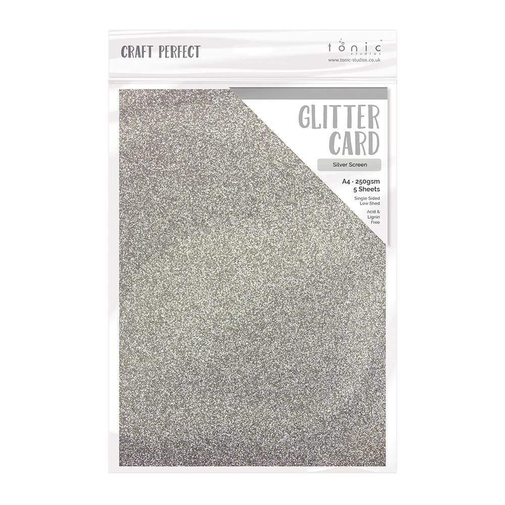 24 Sheets Silver Glitter Cardstock Paper, A4 Premium Sparkly Paper for  Scrapbook