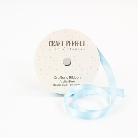 Craft Perfect Double Face Satin Ribbon 9mmX5m-Navy Blazer