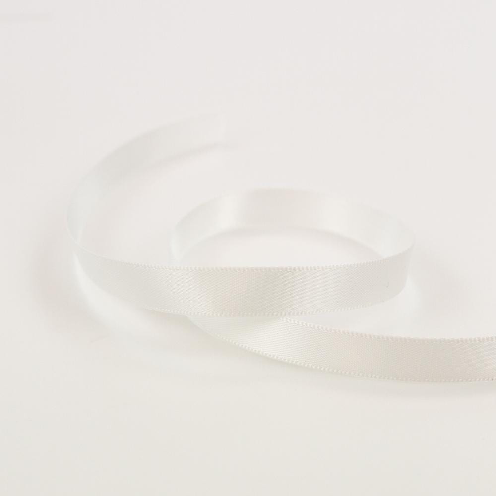 White Double-Faced Satin Ribbon 3mm x 5m