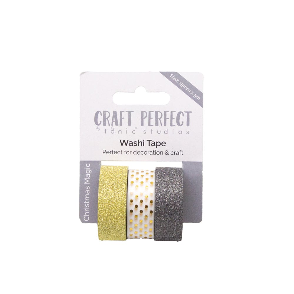 Craft Perfect - Washi Tape - Summer Fruits - (15mm/5m) - 3 Rolls