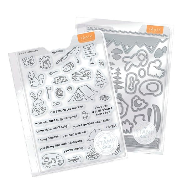 Stamp Club - Campfire Critters - Stamp & Die Set - SC16