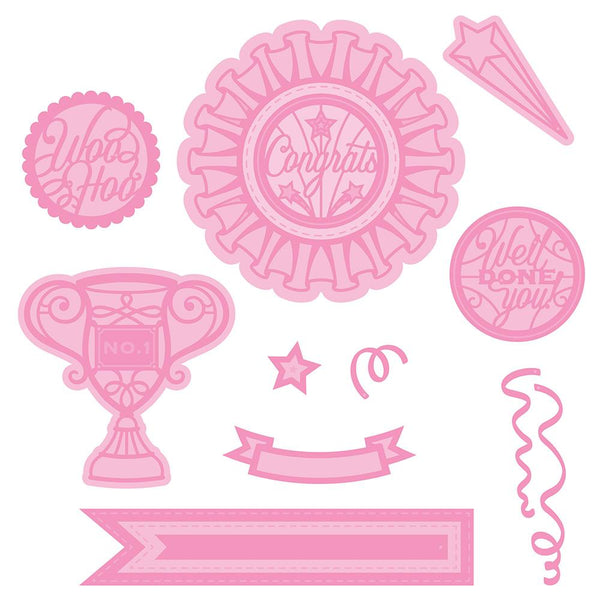 Tonic Studios bundle Ribbon Rosette Die & Stamp Showcase Set - SHOW16