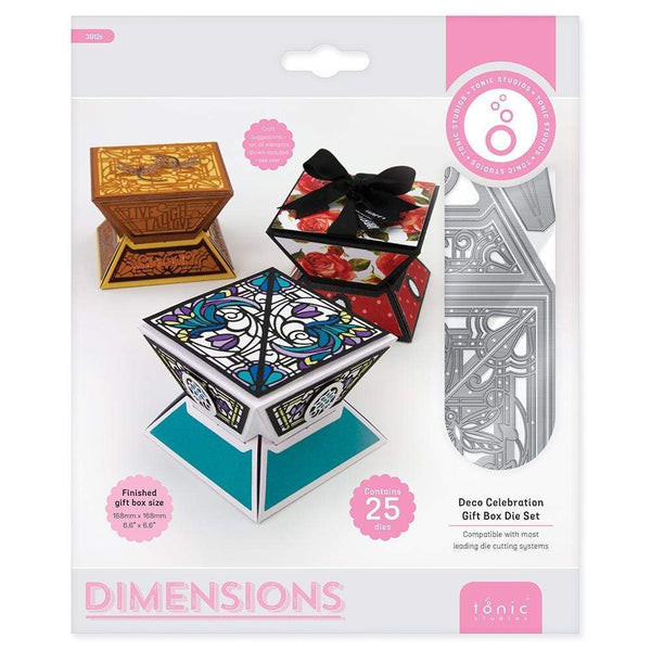 Tonic Studios Die Cutting Tonic Studios - Deco Celebration Gift Box Die Set - 3912E