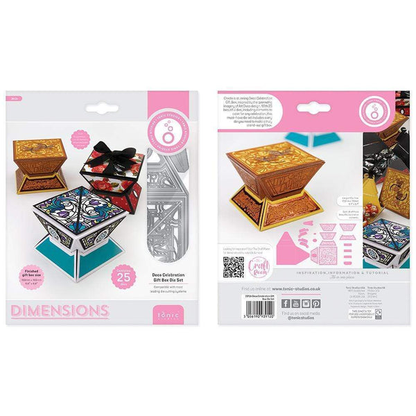 Tonic Studios Die Cutting Tonic Studios - Deco Celebration Gift Box Die Set - 3912E